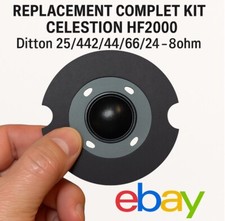REPLACEMENT COMPLET KIT CELESTION HF2000 Ditton 25/442/44/66/24 - 8ohm