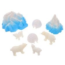  8 Pcs Statue De Paysage