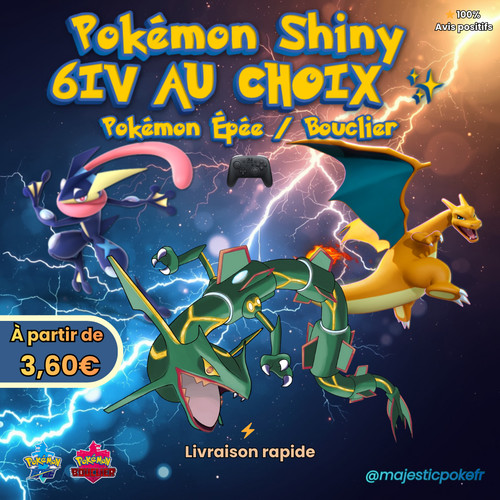 Pokémon shiny 6iv choix - shiny,