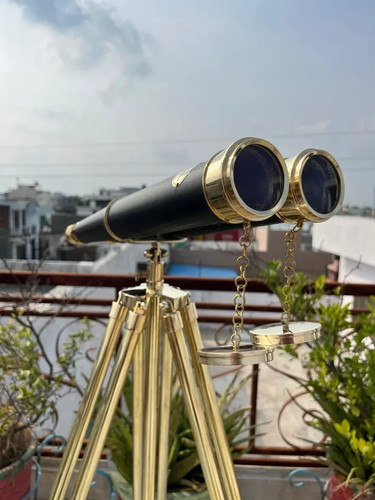 Ancien télescope jumelles - , en