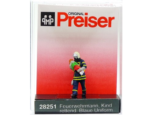 Preiser pompier uniforme bleu - pompier,