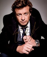 Autographe original de l'acteur SIMON BAKER / série The Mentalist