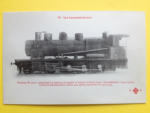 Cpa locomotive cie est - cpa,
