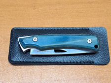 Couteau Wildsteer Troll, pakkawood bleu, neuf, étui