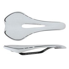 Selle pour Vélo Force Équipe Hole Carbone Perforée Blanc