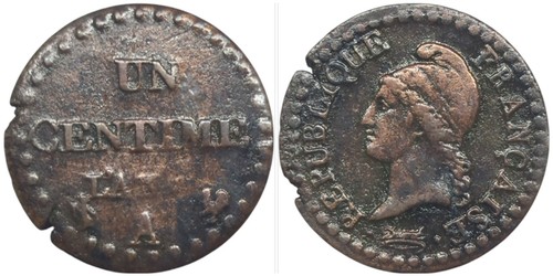 France centime dupré - france, an