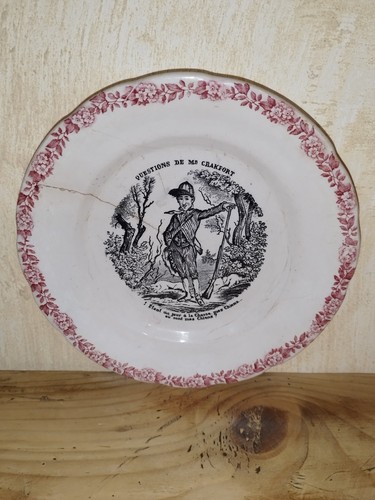 Assiette parlante terre fer - parlante,