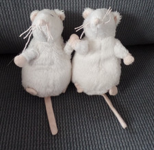 S22 / lot 2 doudou peluche petite souris blanche IKEA