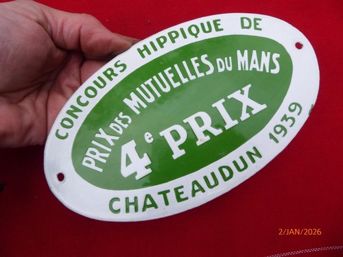 Plaque concours hippique - plaque,