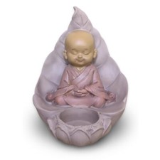 Zen'Light CH02 Statuette Bouddha Bougeoir Bougie Chauffe-Plat-Décoration Feng...