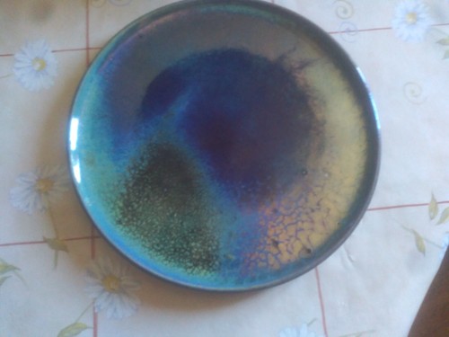 Assiette irisé ceramique - en,