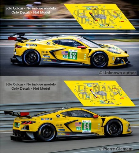 Autocollants corvette c8r - corvette,