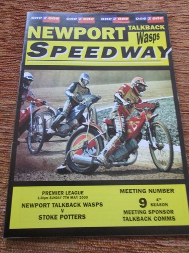 Programme speedway newport v - programme,