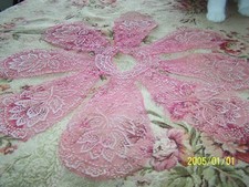 Ancien tulle rose - , pour