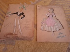 Dessins mode costume - de,