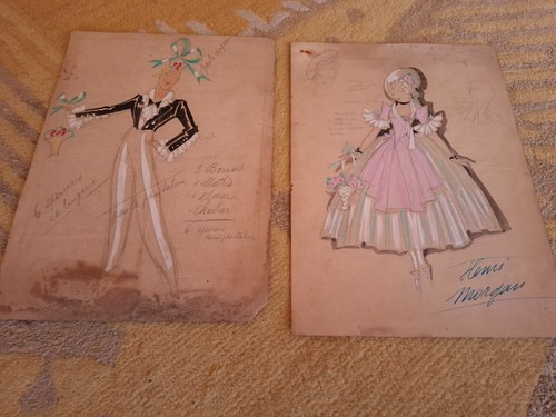 Dessins mode costume - mode,