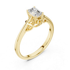 Bague couronne haute femme