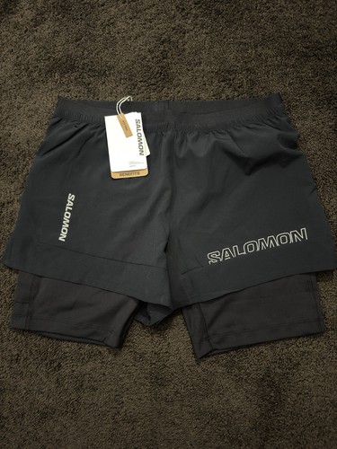 Salomon shorts black - salomon, 2-in-1