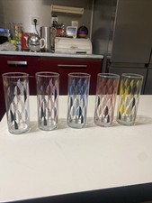 vintage 5 anciens Verres à