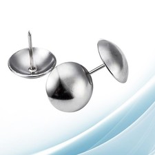 100pcs 16 * 20 mm en laiton antique rond à tête pour (argent)