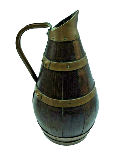 Ancien pichet cidre bois - cidre,