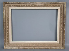 Cadre ancien 57X44 cm feuillure 46x33 cm - 8P  bois sculpté main & patiné C361