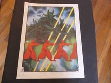 POSTER  SERIGRAPHIE LES 4