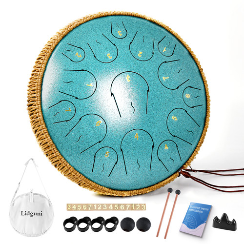 Steel tongue drum - steel, 15