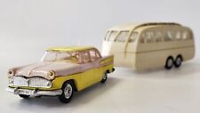 SIMCA CHAMBORD ROSE et JAUNE CARAVANE HENON NOREV PLASTIQUE 1/43 (N3)