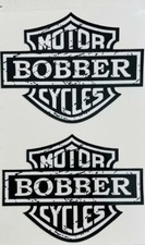 2 STICKERS BOBBER MOTORCYCLES