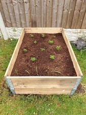 Carré Potager, Rehausse De Palette, Création Jardin,l:120Cm L:80cm H: 19cm Ep2cm