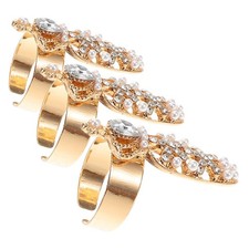  3 Pcs Bague D Ongles Strass