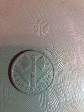 TRES RARE Pièce de 1 FRANC de 1942 Type "BAZOR " POIDS FAIBLE 1,3 gr ALU TTB