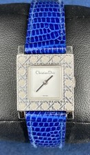 Vintage Christian Dior D60-109 la Parisienne Montre Femme Quartz Boitier Cannage