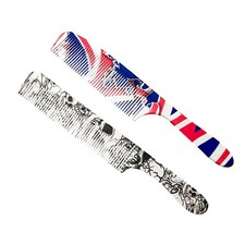 2pcs coiffure peigne homme peigne coupe ultra-mince pour le salon de coiffure