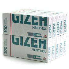1000 Tubes Gizeh Menthol Cigarettes avec Filtre 10 Boîtes de 100 Tubes FR NEUF