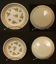 AA 18éme Belle paire assiettes  plats  présentation 23cm  faïence sud-ouest  