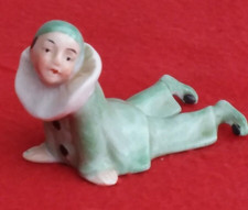figurine arlequin en porcelaine allemande saxe numérotée vintage