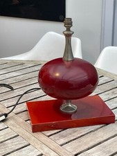 Lampe barbier en metal laqué et chromé année 1970