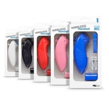 Nunchuck sans fil pour Nintendo Wii - Poignée RF 2.4 Ghz avec boutons d'actions