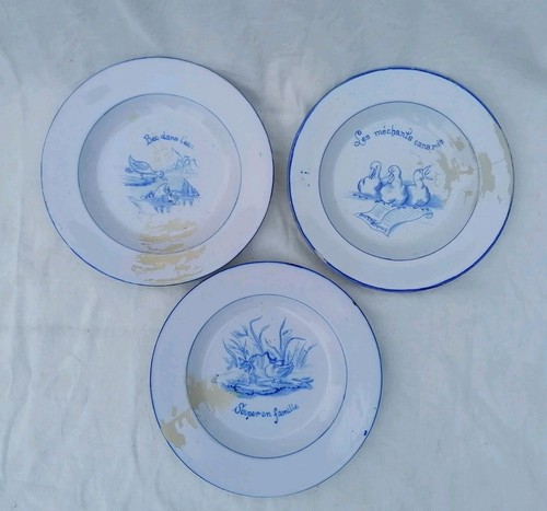 Trio assiettes émile - d'assiettes,