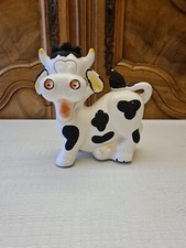 Tirelire Vache Ceramique Décoration Bouchon Pastique 25 Cm Bibelot Collection