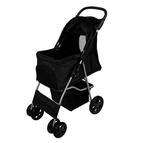 Poussette noire pliable - noire,