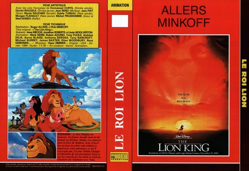Jaquette le roi - (sans, vhs)