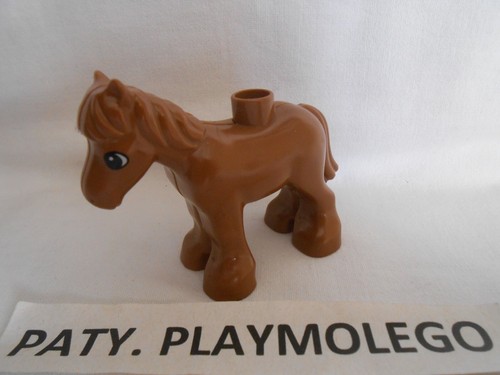 Cheval marron lego duplo - cheval,
