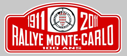 Plaque rallye monte - plaque, 100