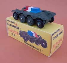 Car-Horse Panhard EBR G. De Gaulle corbillard Hease fin de stock style Dinky cij