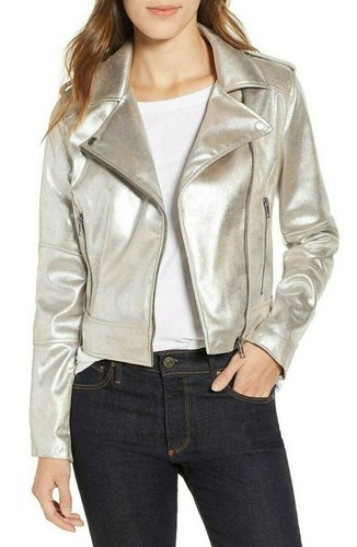 Nouveau blouson argenté - argenté, moto