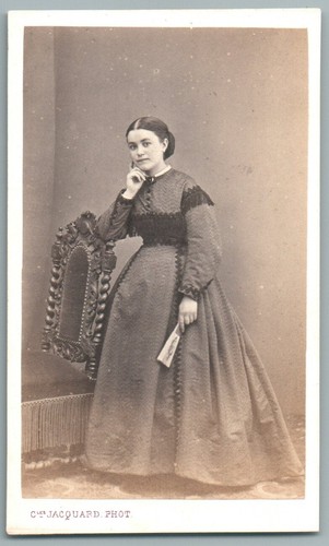 Cdv 1865 jeune femme enceinte - cdv,