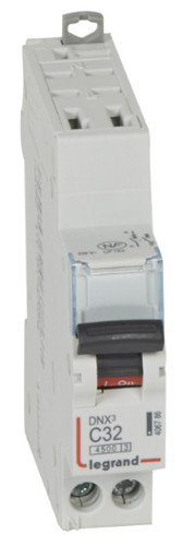Disjoncteur 32a dnx - 1p+n, dnx³